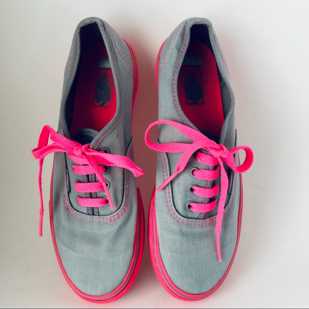 Vans Kids Size 3.5 Gray/Pink